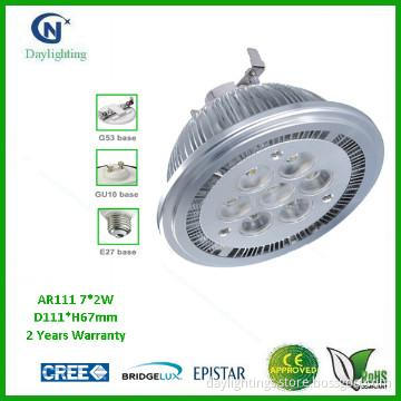 14W CREE/Bridgelux/Epistar AR111 12V GU53 LED Lamps (800-900Lm)